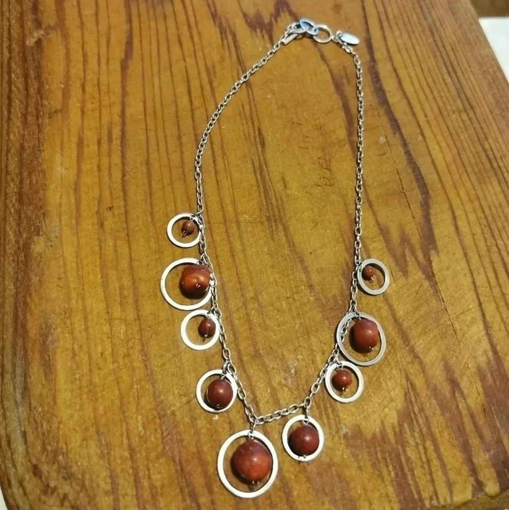 925 carnelian dangle necklace